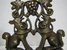 Load image into Gallery viewer, Foxes Grapes Aesop&#39;s Fable Borzoi Wolfhounds 1930 Creation Co Art Bookends
