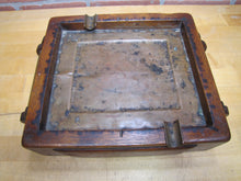 Load image into Gallery viewer, Arts &amp; Crafts Wood &amp; Copper Monumental Decorative Arts Ashtray Nelson Cornell
