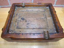 Load image into Gallery viewer, Arts &amp; Crafts Wood &amp; Copper Monumental Decorative Arts Ashtray Nelson Cornell
