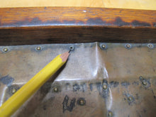 Load image into Gallery viewer, Arts &amp; Crafts Wood &amp; Copper Monumental Decorative Arts Ashtray Nelson Cornell
