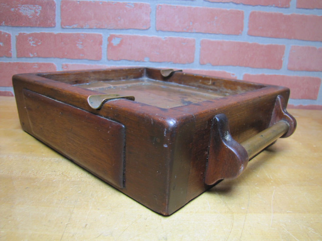 Arts & Crafts Wood & Copper Monumental Decorative Arts Ashtray Nelson Cornell