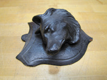 Load image into Gallery viewer, 2 Black Forest Wooden Style Carved Game Animal Heads Hunt Plaque Trophy Mount
