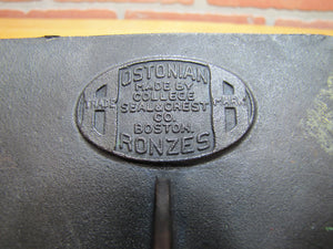 BUSTER BROWN SHOES FOR BOYS GIRLS c1930s Store Display Sign BOSTONIAN BRONZES