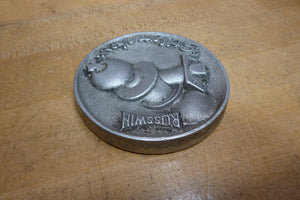 RUSSWIN STILEMAKER Old Hardware Store Advertising Paperweight Door Lock Knob Set