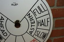 Load image into Gallery viewer, THE MCNAB Original Old Ships Maritime Telegraph Engine Order Porcelain Face Sign
