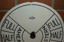 Load image into Gallery viewer, THE MCNAB Original Old Ships Maritime Telegraph Engine Order Porcelain Face Sign
