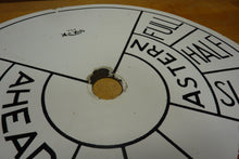 Load image into Gallery viewer, THE MCNAB Original Old Ships Maritime Telegraph Engine Order Porcelain Face Sign
