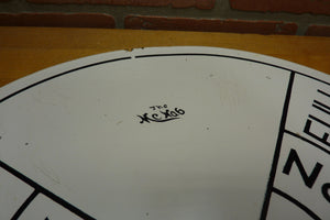 THE MCNAB Original Old Ships Maritime Telegraph Engine Order Porcelain Face Sign