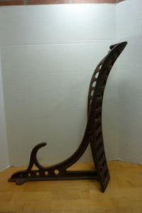 J W FISKE NY Antique 19c Cast Iron Saddle Tack Holder Bracket Hanger Old Paint