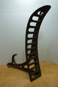 J W FISKE NY Antique 19c Cast Iron Saddle Tack Holder Bracket Hanger Old Paint