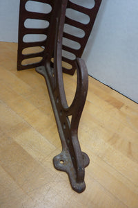 J W FISKE NY Antique 19c Cast Iron Saddle Tack Holder Bracket Hanger Old Paint