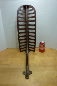 J W FISKE NY Antique 19c Cast Iron Saddle Tack Holder Bracket Hanger Old Paint