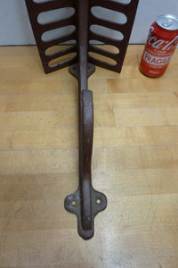 J W FISKE NY Antique 19c Cast Iron Saddle Tack Holder Bracket Hanger Old Paint