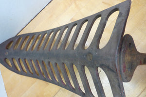 J W FISKE NY Antique 19c Cast Iron Saddle Tack Holder Bracket Hanger Old Paint