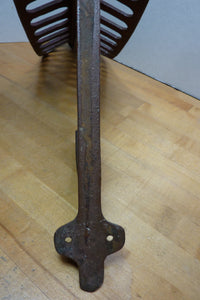 J W FISKE NY Antique 19c Cast Iron Saddle Tack Holder Bracket Hanger Old Paint