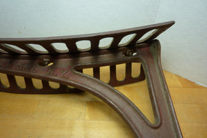 J W FISKE NY Antique 19c Cast Iron Saddle Tack Holder Bracket Hanger Old Paint