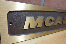 Load image into Gallery viewer, MCAUTO Vintage Brass Sign McDonnell Douglas Automation Co CADD CAD/CAM Computer
