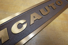 Load image into Gallery viewer, MCAUTO Vintage Brass Sign McDonnell Douglas Automation Co CADD CAD/CAM Computer
