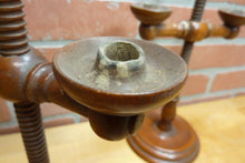 Load image into Gallery viewer, Adjustable Wooden Double Candle Holders Decorative Arts Pair Candlesticks Turned
