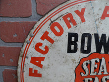 Load image into Gallery viewer, 1930s BOWES SEAL FAST TUBELESS TIRE SERVICE FACTORY APPROVED Original Old Sign

