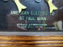 Load image into Gallery viewer, AMERICAN ELECTRIC Co St Paul Minn NOXALL ANNUNCIATOR Antique Room Call Box p1899
