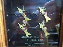 Load image into Gallery viewer, AMERICAN ELECTRIC Co St Paul Minn NOXALL ANNUNCIATOR Antique Room Call Box p1899
