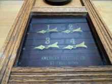 Load image into Gallery viewer, AMERICAN ELECTRIC Co St Paul Minn NOXALL ANNUNCIATOR Antique Room Call Box p1899
