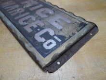 Load image into Gallery viewer, BELMAR ICE Co OFFICE Original Old Scalloped Chip Glass Reverse Under Glass Sign
