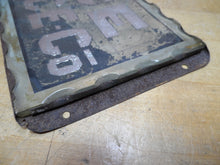 Load image into Gallery viewer, BELMAR ICE Co OFFICE Original Old Scalloped Chip Glass Reverse Under Glass Sign
