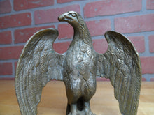 Load image into Gallery viewer, SPREAD WINGED EAGLE Original Old Paperweight Decorative Arts Statue Brass Bronze Figural Bird
