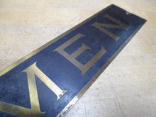 Load image into Gallery viewer, MEN Old Brass Sign Restroom Bathroom Bar Pub Tavern Shop Gas Station Diner Ad
