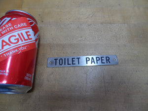 TOILET PAPER Original Old Sign Railroad Train Restroom Bathroom Powder Room TP