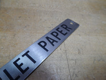 Load image into Gallery viewer, TOILET PAPER Original Old Sign Railroad Train Restroom Bathroom Powder Room TP
