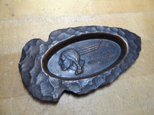 Load image into Gallery viewer, PONTIAC CHIEF OF THE SIXES Old Dealer Advertising Tray Ashtray ARROWHEAD Patina

