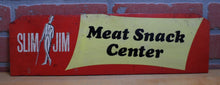Load image into Gallery viewer, SLIM JIM MEAT SNACK CENTER Original Old Store Display Advertising Rack Sign
