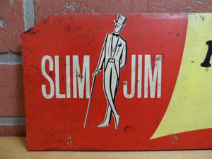 SLIM JIM MEAT SNACK CENTER Original Old Store Display Advertising Rack Sign