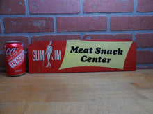 Load image into Gallery viewer, SLIM JIM MEAT SNACK CENTER Original Old Store Display Advertising Rack Sign

