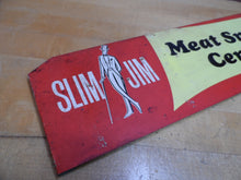 Load image into Gallery viewer, SLIM JIM MEAT SNACK CENTER Original Old Store Display Advertising Rack Sign
