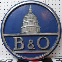 Load image into Gallery viewer, B&amp;O BALTIMORE &amp; OHIO Railroad Original Old RR Train Locomotive RR Sign Plaque
