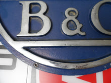 Load image into Gallery viewer, B&amp;O BALTIMORE &amp; OHIO Railroad Original Old RR Train Locomotive RR Sign Plaque
