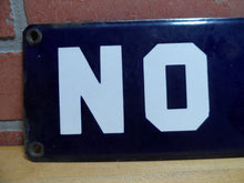 Load image into Gallery viewer, NO SMOKING MINE SAFETY APPLIANCES Co PITTSBURGH PA Original Old Sign Cobalt Blue
