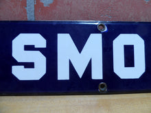 Load image into Gallery viewer, NO SMOKING MINE SAFETY APPLIANCES Co PITTSBURGH PA Original Old Sign Cobalt Blue
