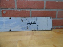 Load image into Gallery viewer, NO SMOKING MINE SAFETY APPLIANCES Co PITTSBURGH PA Original Old Sign Cobalt Blue
