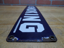 Load image into Gallery viewer, NO SMOKING MINE SAFETY APPLIANCES Co PITTSBURGH PA Original Old Sign Cobalt Blue
