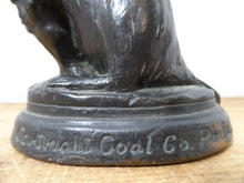 Load image into Gallery viewer, BEAVER COAL Original Old Bronze Clad Advertising Statue Store Display Sign Phila

