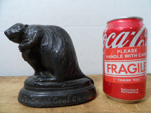 Load image into Gallery viewer, BEAVER COAL Original Old Bronze Clad Advertising Statue Store Display Sign Phila

