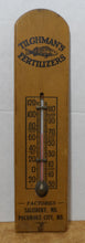 Load image into Gallery viewer, TILGHMAN'S FISH FERTILIZERS Maryland Original Old Advertising Thermometer Sign
