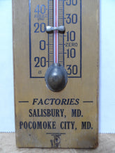 Load image into Gallery viewer, TILGHMAN'S FISH FERTILIZERS Maryland Original Old Advertising Thermometer Sign
