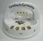 Load image into Gallery viewer, ROD GUN CLUB SEMBACH GERMANY Old Porcelain Ash Tray FISH BUSH SEAHORSE Ornate
