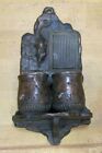 Load image into Gallery viewer, Rat Flies Grotesque Antique Decorative Arts Matchstick Holder Mouse Bugs Match
